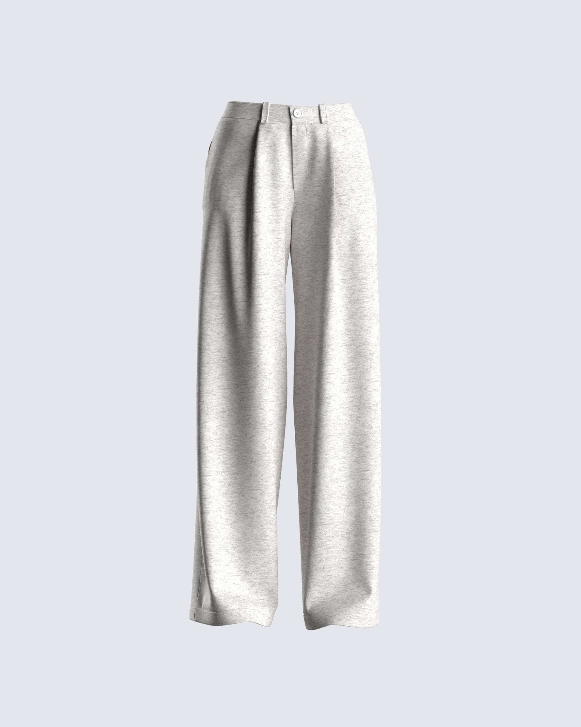 Nita Grey Heather Jersey Pant 3d product front