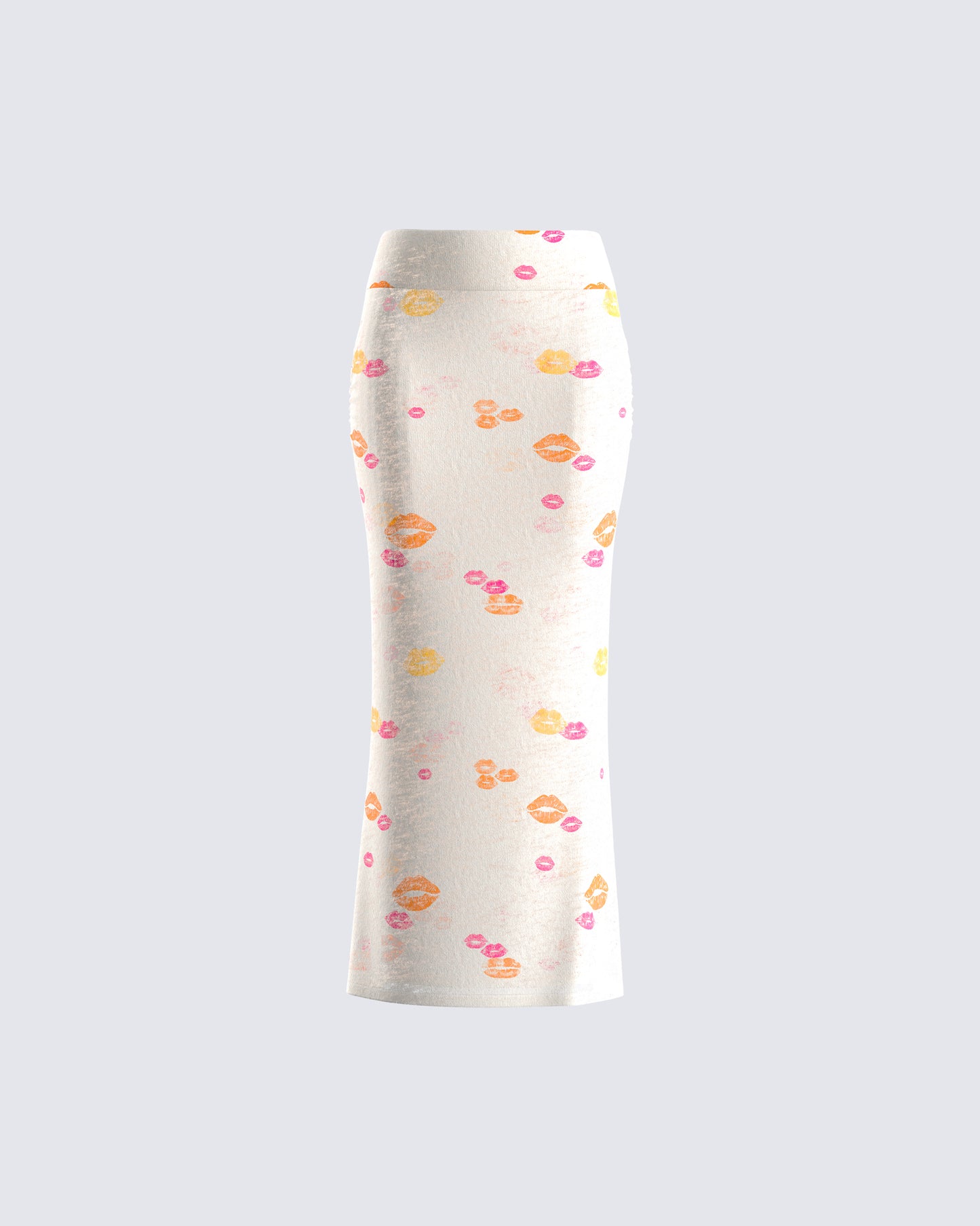 Aba Kiss Print Maxi Skirt 3d product front
