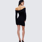 Abeni Black Sweater Mini Dress
