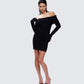 Abeni Black Sweater Mini Dress