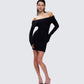 Abeni Black Sweater Mini Dress