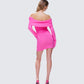 Abeni Pink Sweater Mini Dress