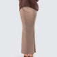 Abra Taupe Maxi Skirt