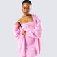 Adi Pink Fuzzy Knit Cardigan