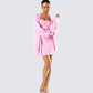 Adi Pink Fuzzy Knit Cardigan