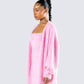 Adi Pink Fuzzy Knit Cardigan