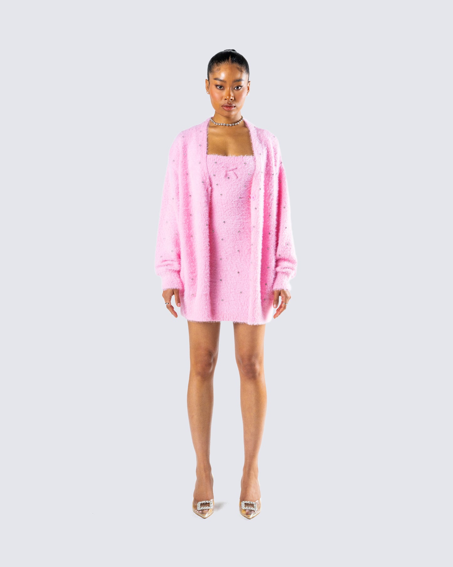 Adi Pink Fuzzy Set model front