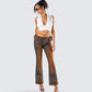 Adie Brown Denim Fur Jean