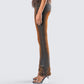 Adie Brown Denim Fur Jean