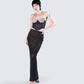 Aela Black Rhinestone Corset Top