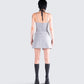 Aeris Grey Corset Mini Dress
