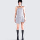Aeris Grey Corset Mini Dress model front