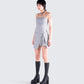 Aeris Grey Corset Mini Dress