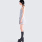 Aeris Grey Corset Mini Dress