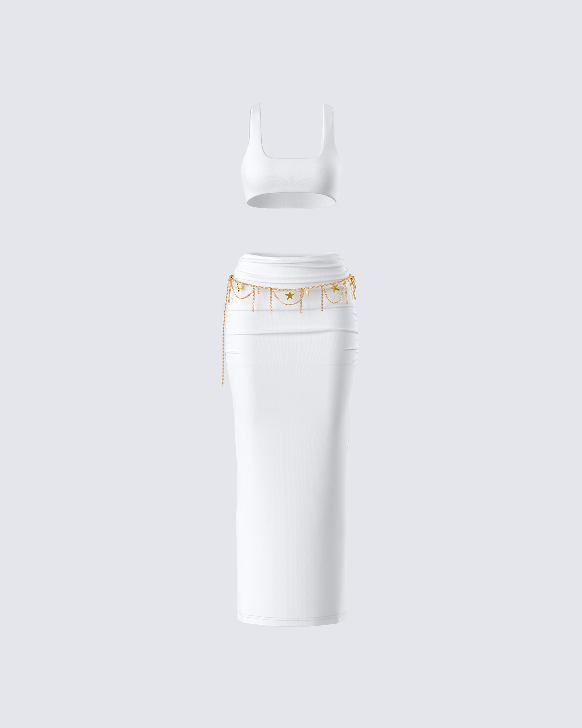 Agnetha White Maxi Set product front