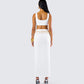 Agnetha White Maxi Set