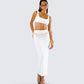 Agnetha White Maxi Set
