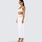 Agnetha White Maxi Set