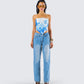 Ahmeira Denim Set model front