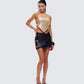 Aida Gold Sequin Bandana Top