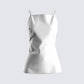 Aisha Ivory Open Back Top 3d product front