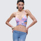 Aiyana Multi Floral Print Wrap Top