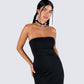 Akari Black Jersey Tube Maxi Dress