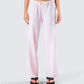 Akia Pink Stripe Drawstring Pant