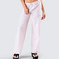 Akia Pink Stripe Drawstring Pant