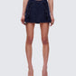 Alandra Pinstripe Mini Skirt model front