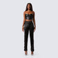 Alanis Black Corset Top