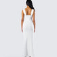 Alexandra White Jersey Maxi Dress