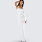 Alexandra White Jersey Maxi Dress