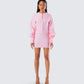 Alice Pink Mini Dress model front