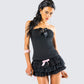 Aloa Black Bow Jersey Tube Top