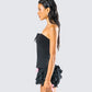 Aloa Black Bow Jersey Tube Top