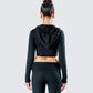 Alyssa Black Knit Cropped Jacket