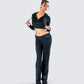 Alyssa Black Knit Cropped Jacket