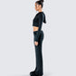 Alyssa Black Knit Set