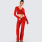 Alyssa Red Knit Pant
