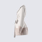 Amadee Ivory Vegan Leather Coat