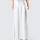 Amalie White Satin Maxi Skirt