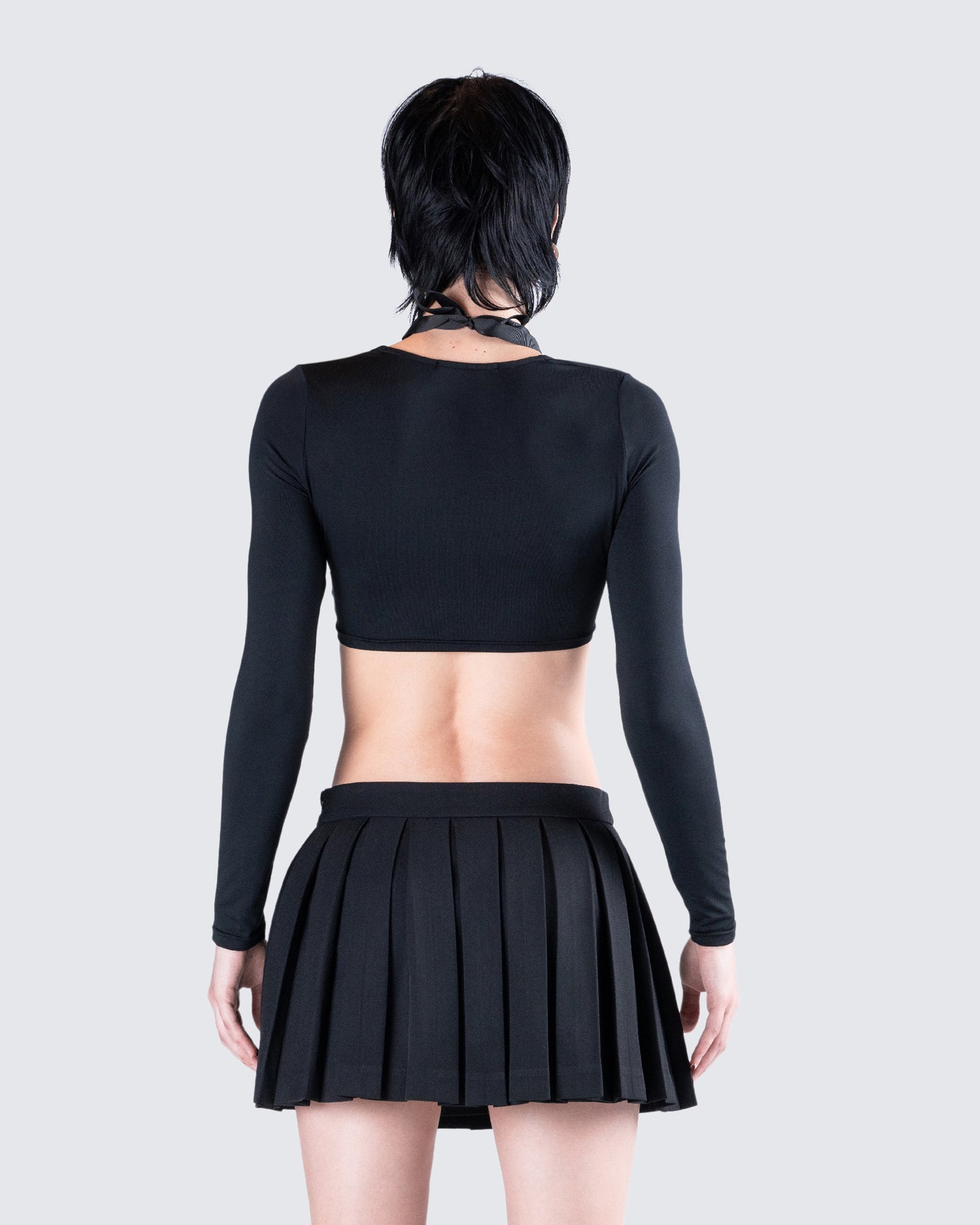 Amara Black Square Neck Top