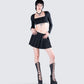 Amara Black Square Neck Top