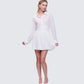Amara Ivory Mini Shirt Dress