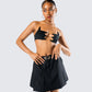 Amari Black Chain Cropped Top