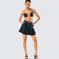 Amari Black Chain Cropped Top