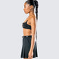 Amari Black Chain Cropped Top