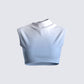 Amarissa Grey Ombre Cropped Top 3d product front