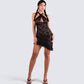 Ambra Black Lace Halter Dress